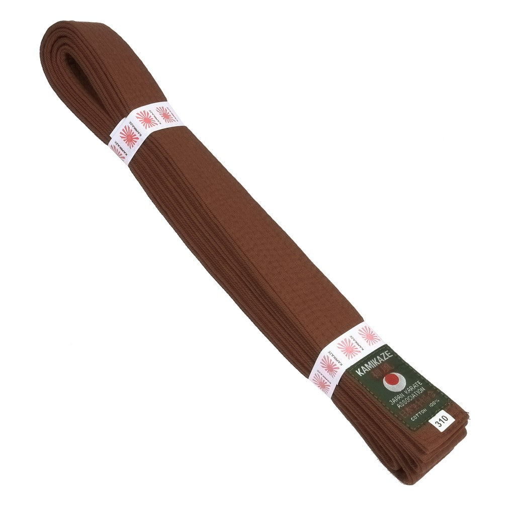 Ceinture marron piquée KAMIKAZE