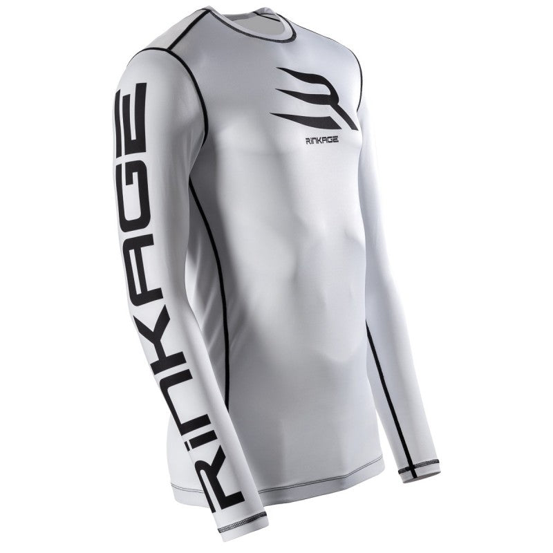 Rashguard manches longues blanc Rinkage BASIS