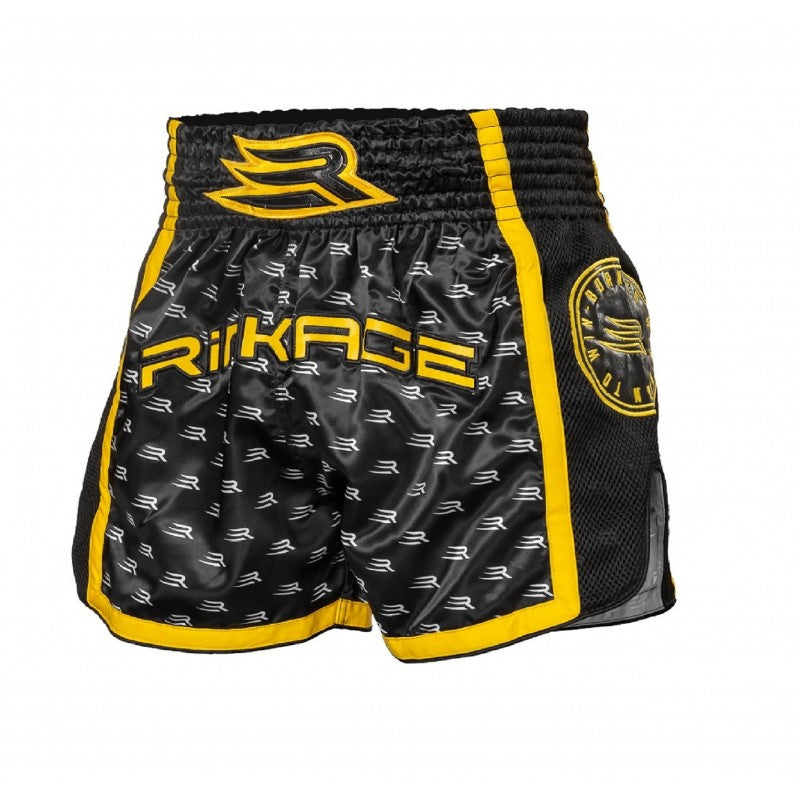 Short de boxe Rinkage Stallion noir jaune