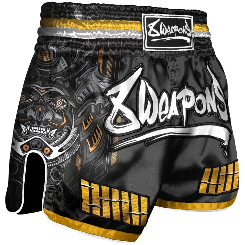 Short de boxe Thaï 8 WEAPONS Samurai 2.0 Gold