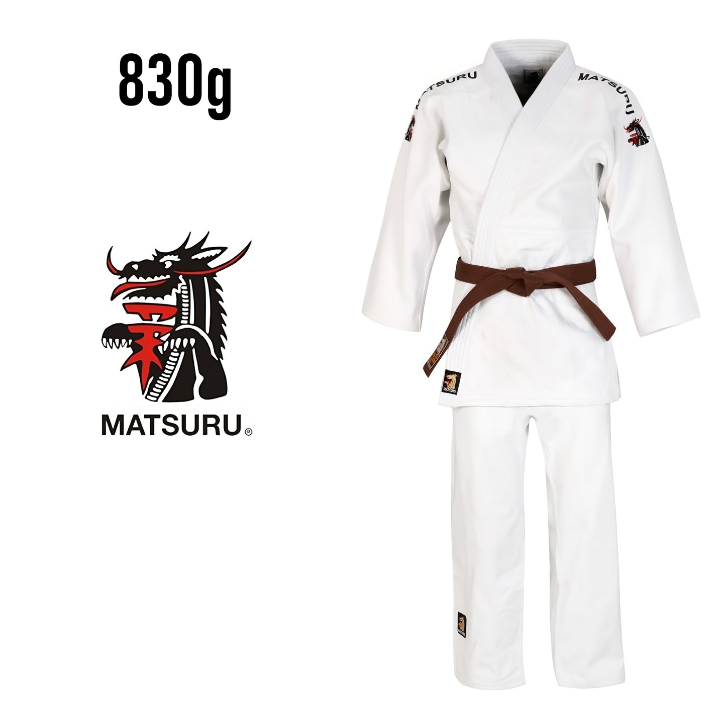 Judo-gi MATSURU SETSUGI 830g blanc