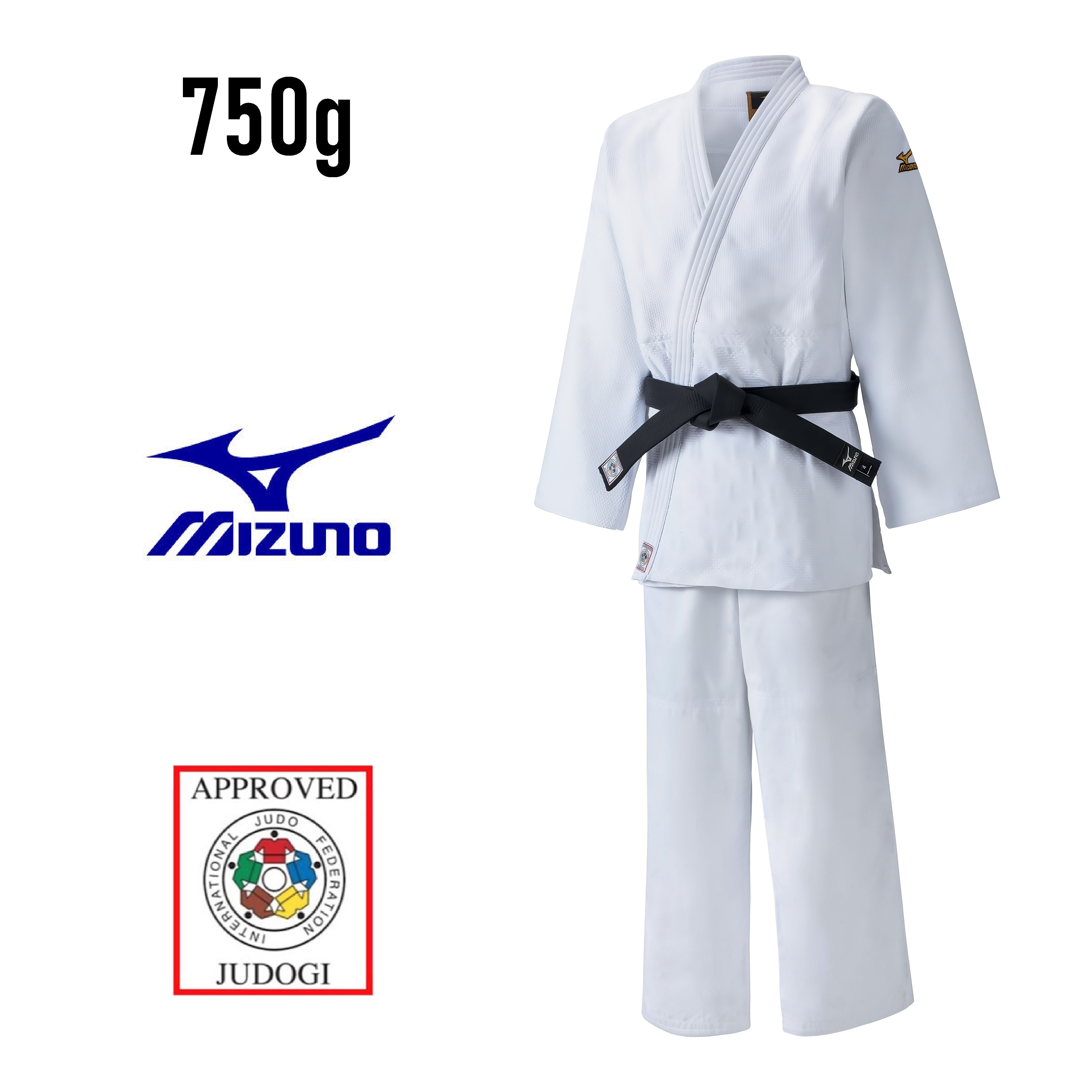 Mizuno Yusho Japan Judogi Mizuno Yusho IJF Japan Blanco Hombre