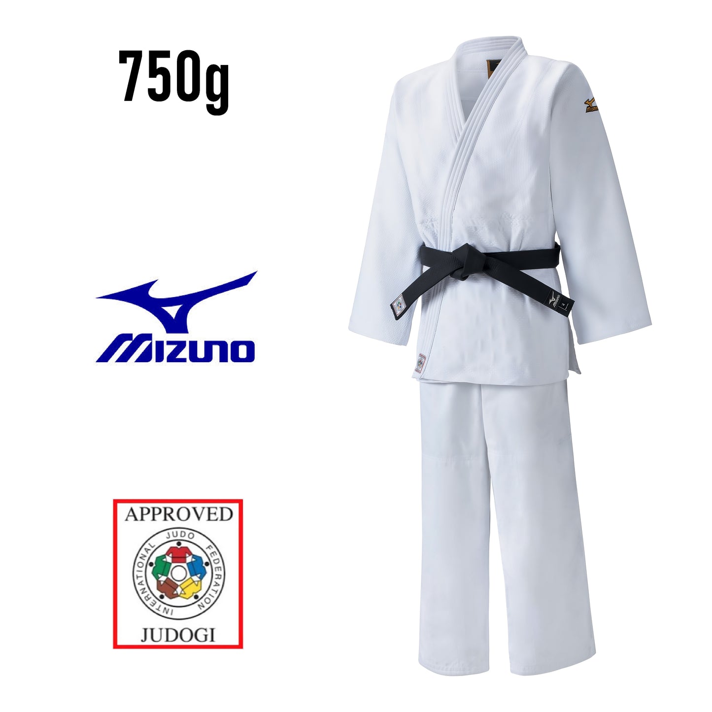 Judo-gi MIZUNO YUSHO IJF 750G blanc