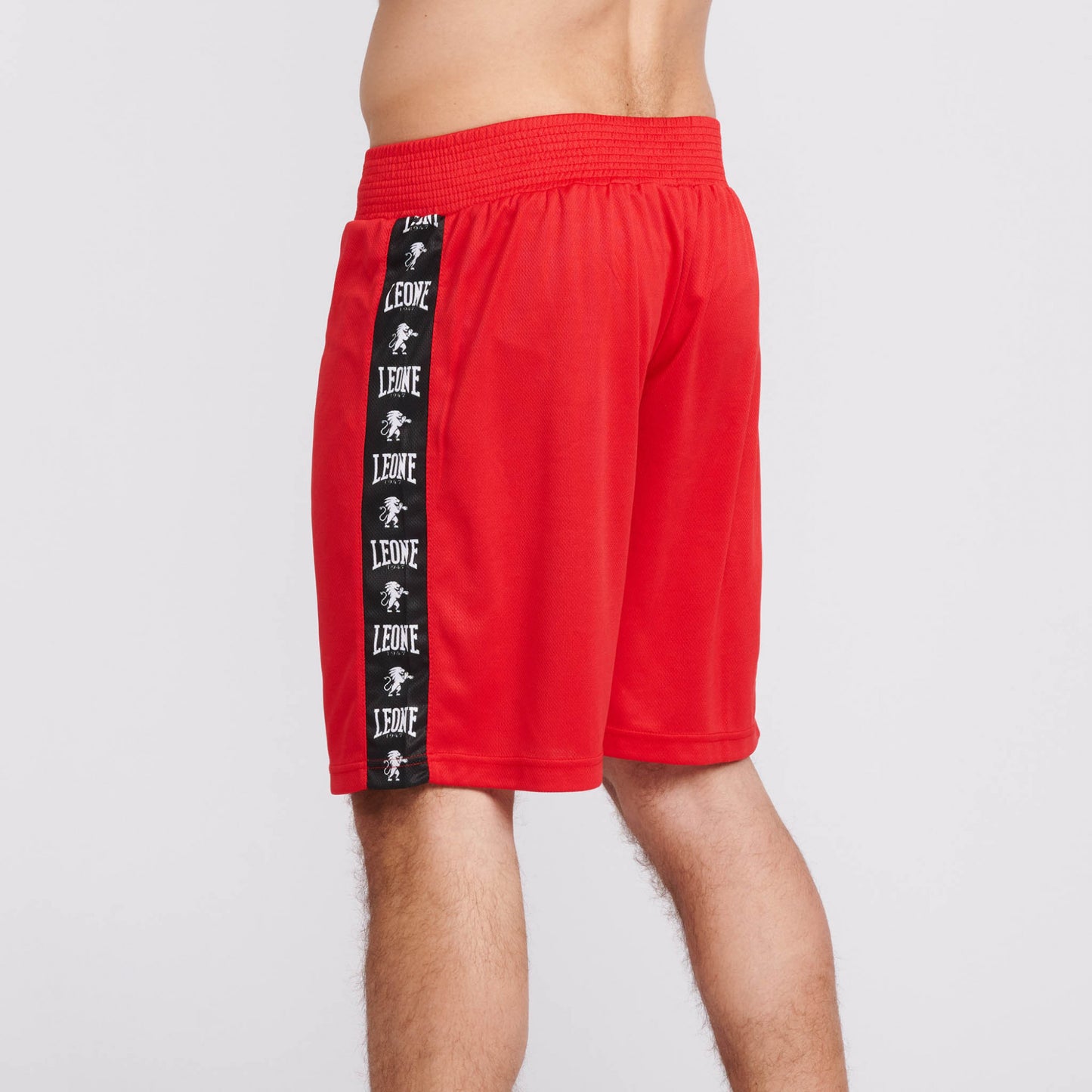 Short de boxe anglaise rouge LEONE Ambassador