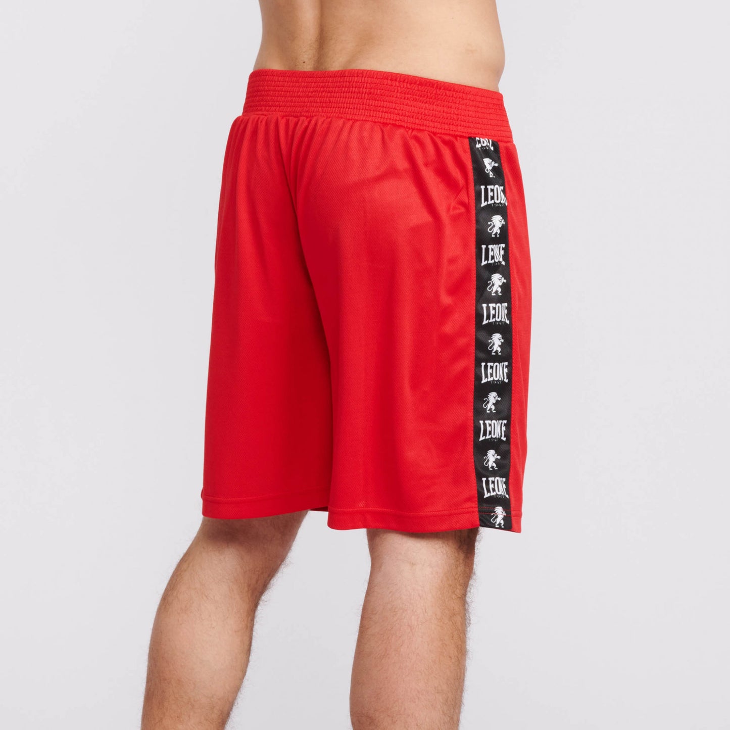 Short de boxe anglaise rouge LEONE Ambassador