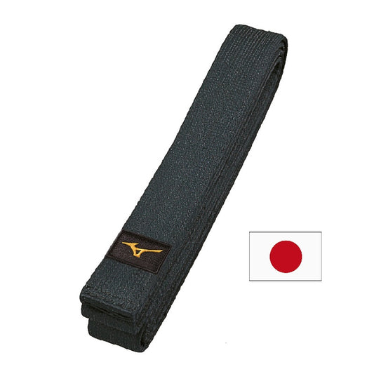 Ceinture noire piquée Mizuno KURO Japon