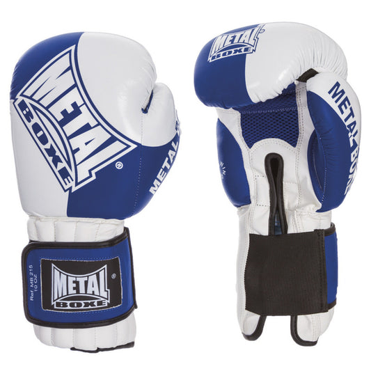Gants de boxe Entrainement Compétition Métal Boxe MB215 bleus