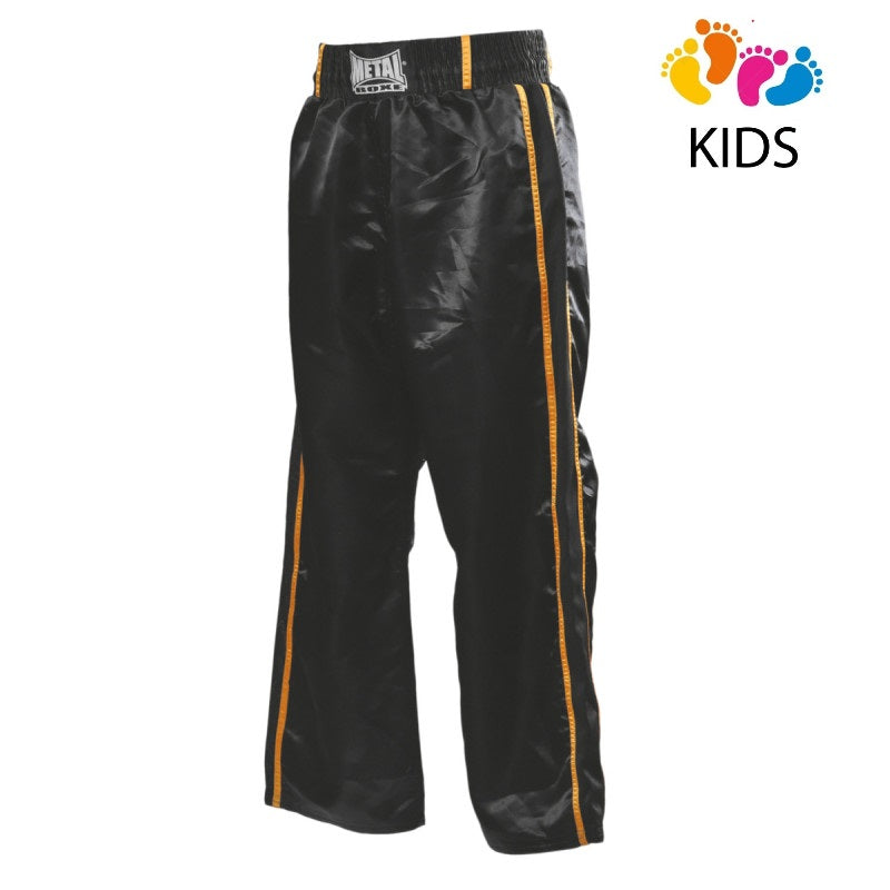 Pantalon de full contact noir Métal Boxe MB55 Enfants